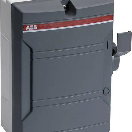 ABB werkschakelaar 4P 25A 2 x M25 donkergrijs
