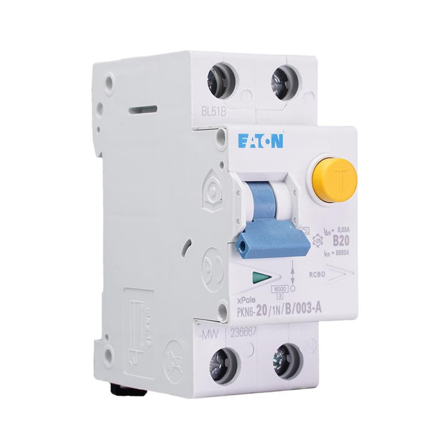 Aardlekautomaat 1P+N 20A/30mA B